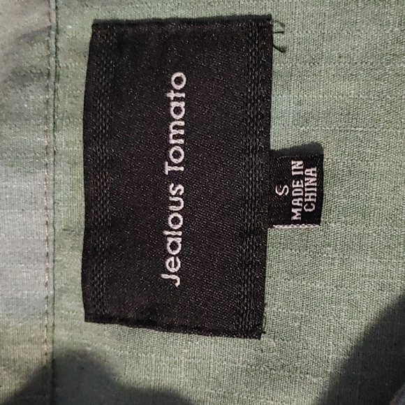 Women's Jealous Tomato Green Cammo Floral Utility Jacket Size Small - Picture 5 of 16